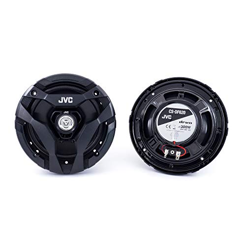 JVC CS-DF620 Car Speakers, 300 Watts of Power Per Pair, 150 Watts Each, 6.5 Inch, Full Range, 2 Way, Sold in Pairs, Black JVC CS-DF620 Car Speakers, 300 Watts of Power Per Pair, 150 Watts Each, 6.5 Inch, Full Range, 2 Way, Sold in Pairs, Black